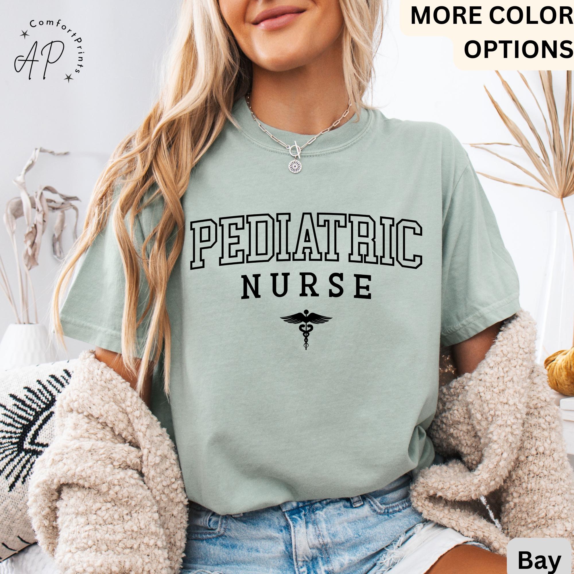 Pediatric Nurse Comfort Colors® T-Shirt, PEDS Shirt, PICU Pediatric Nurse Tee, Gift for Pediatric Nurse