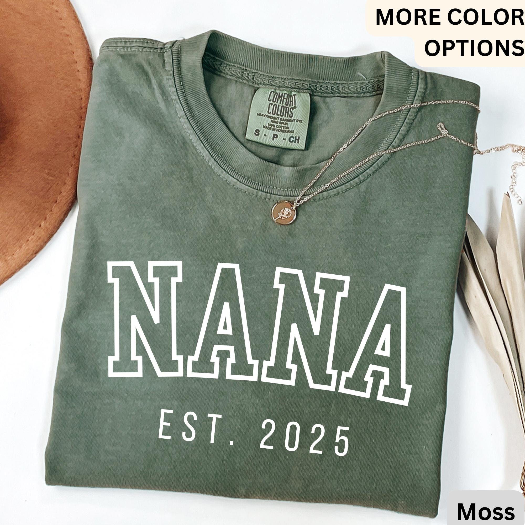 Nana Comfort Colors® T-Shirt, Gift for Nana, Mothers Day Gift, Pregnancy Announcement Shirt, Baby Reveal Nana, Granny Gift