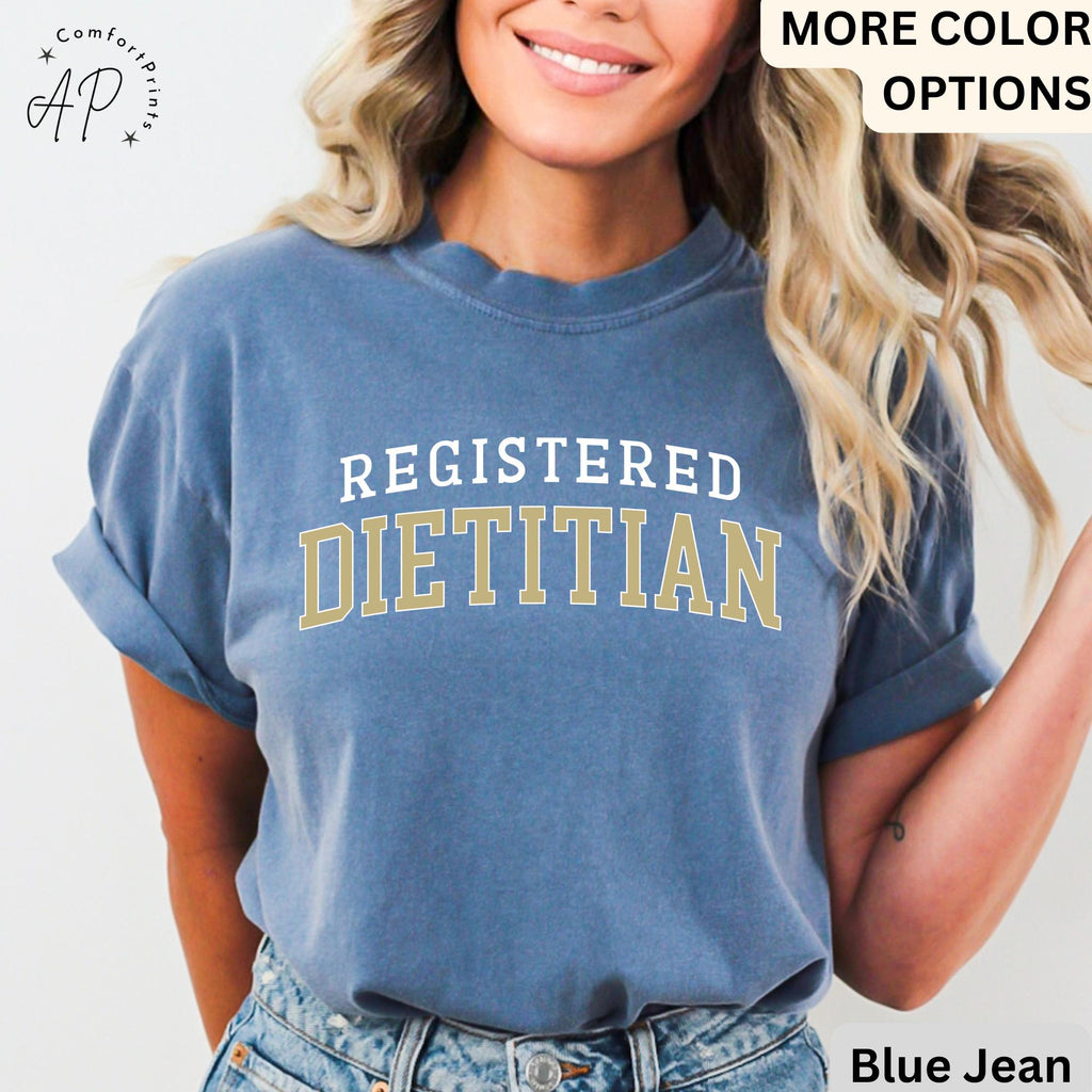 Registered Dietitian Comfort Colors® T-Shirt, Nutritionist Shirt, Gift for Dietitian Tee, Future Dietitian