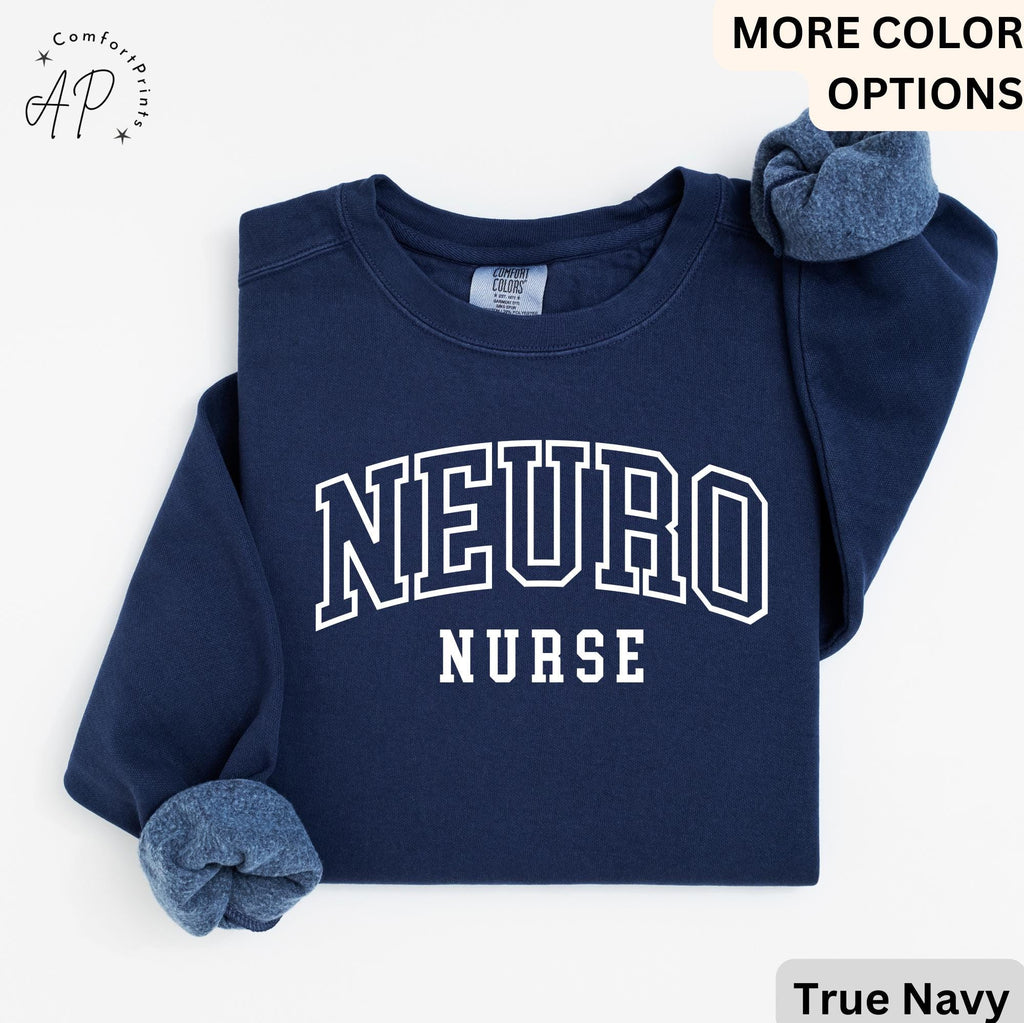 Neuro Nurse Comfort Colors® Sweatshirt, Neuro ICU Nurse Sweater, Gift for Neuro Nurse Hoodie, Neurology Nursing Grad