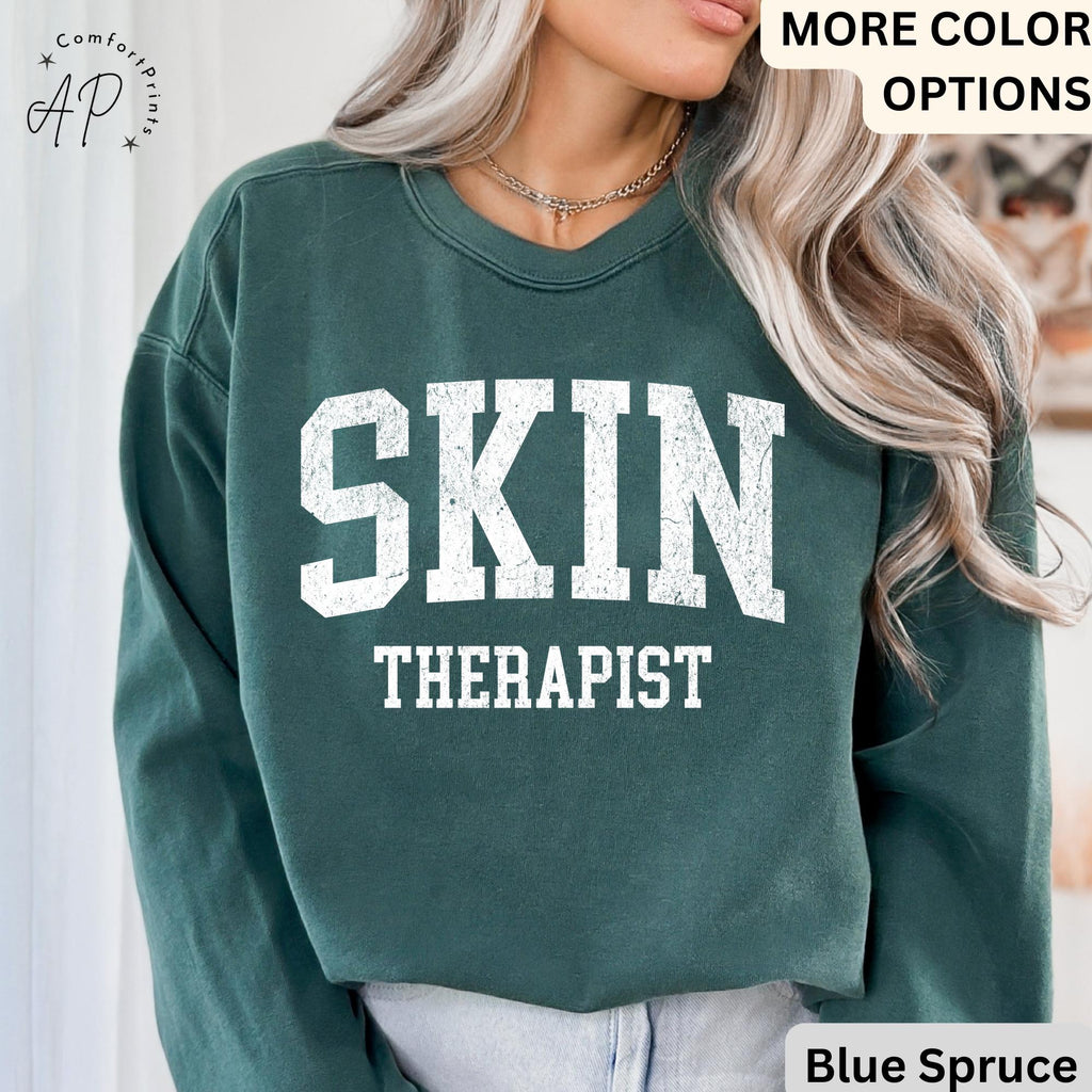 Esthetician Comfort Colors® Sweatshirt, Skin Therapist Sweater, Gifts For Skincare Therapist, Aesthetician Gift