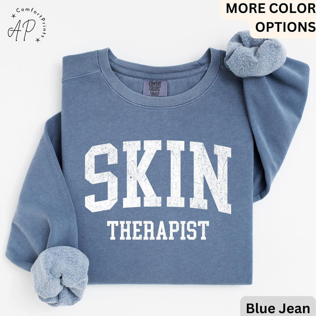 Esthetician Comfort Colors® Sweatshirt, Skin Therapist Sweater, Gifts For Skincare Therapist, Aesthetician Gift
