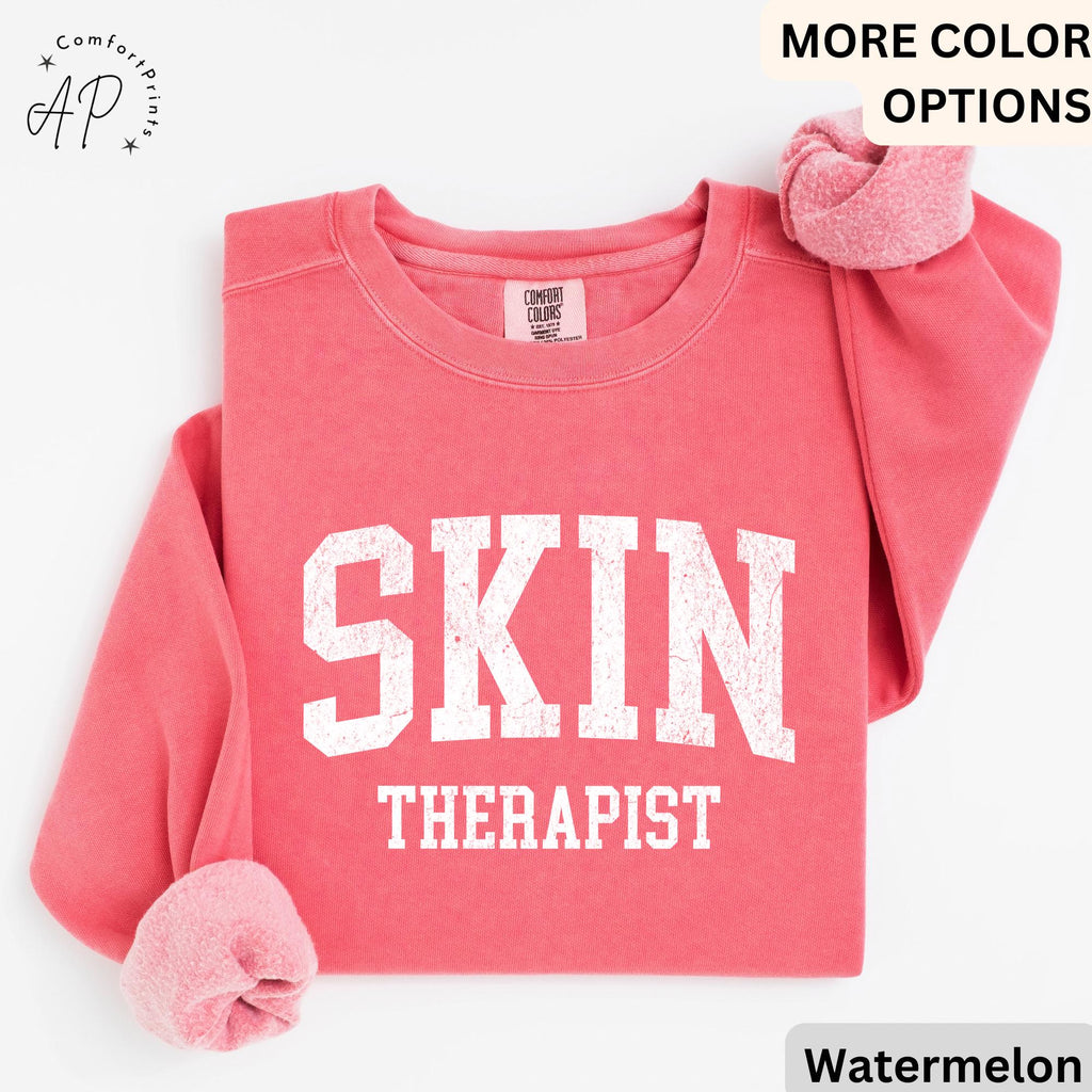 Esthetician Comfort Colors® Sweatshirt, Skin Therapist Sweater, Gifts For Skincare Therapist, Aesthetician Gift