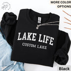 Personalized Lake Life Sweatshirt, Custom Lake House Sweater, Lake Vacation Hoodie, Gift for Travel Lover