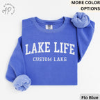 Personalized Lake Life Sweatshirt, Custom Lake House Sweater, Lake Vacation Shirt, Gift for Travel Lover