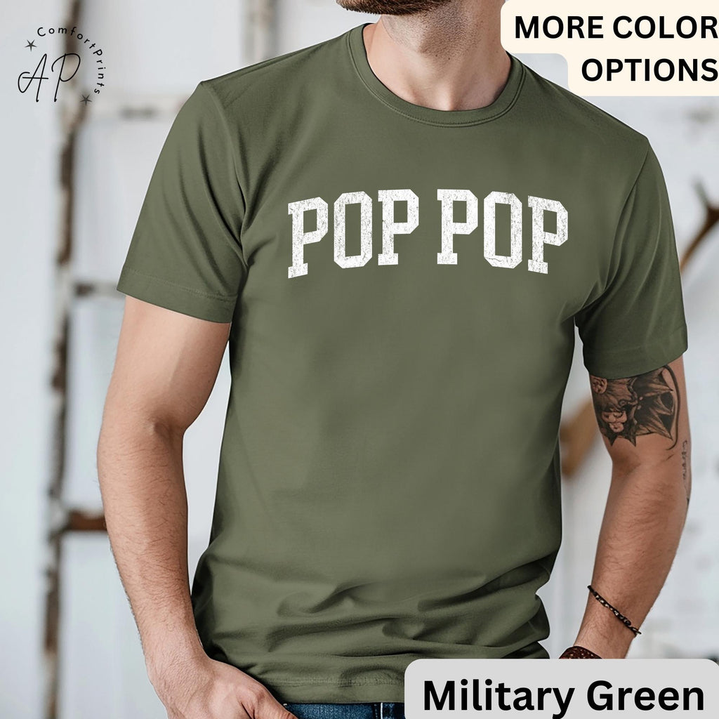 Pop Pop T-Shirt, Promoted to Grandpa Shirt, Gift For Father's Day Tee, New Grandpa Baby Announcement