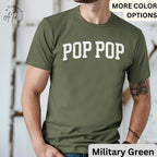 Pop Pop T-Shirt, Promoted to Grandpa Shirt, Gift For Father's Day Tee, New Grandpa Baby Announcement