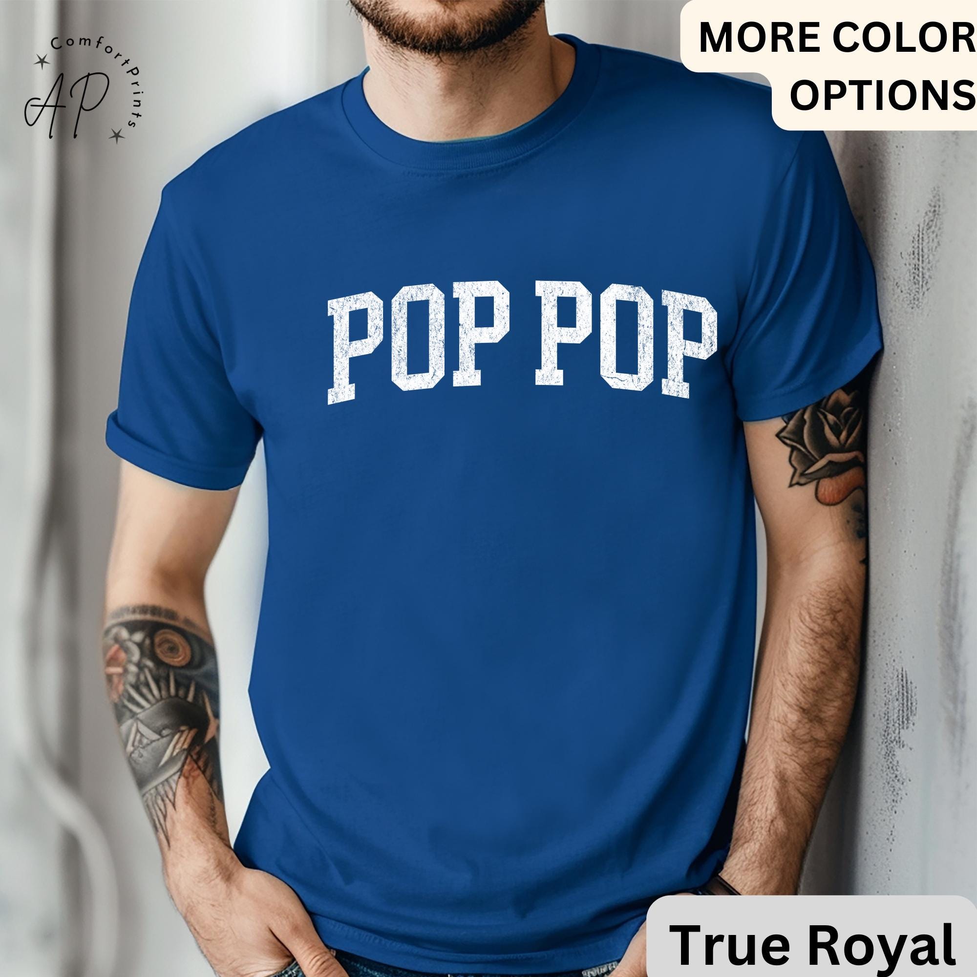 Pop Pop T-Shirt, Promoted to Grandpa Shirt, Gift For Father's Day Tee, New Grandpa Baby Announcement