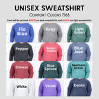 Papa Est Comfort Colors® Sweatshirt, Gifts for Dad Sweater, Promoted To Dad Hoodie, Pregnancy Reveal Father, Gift for Daddy