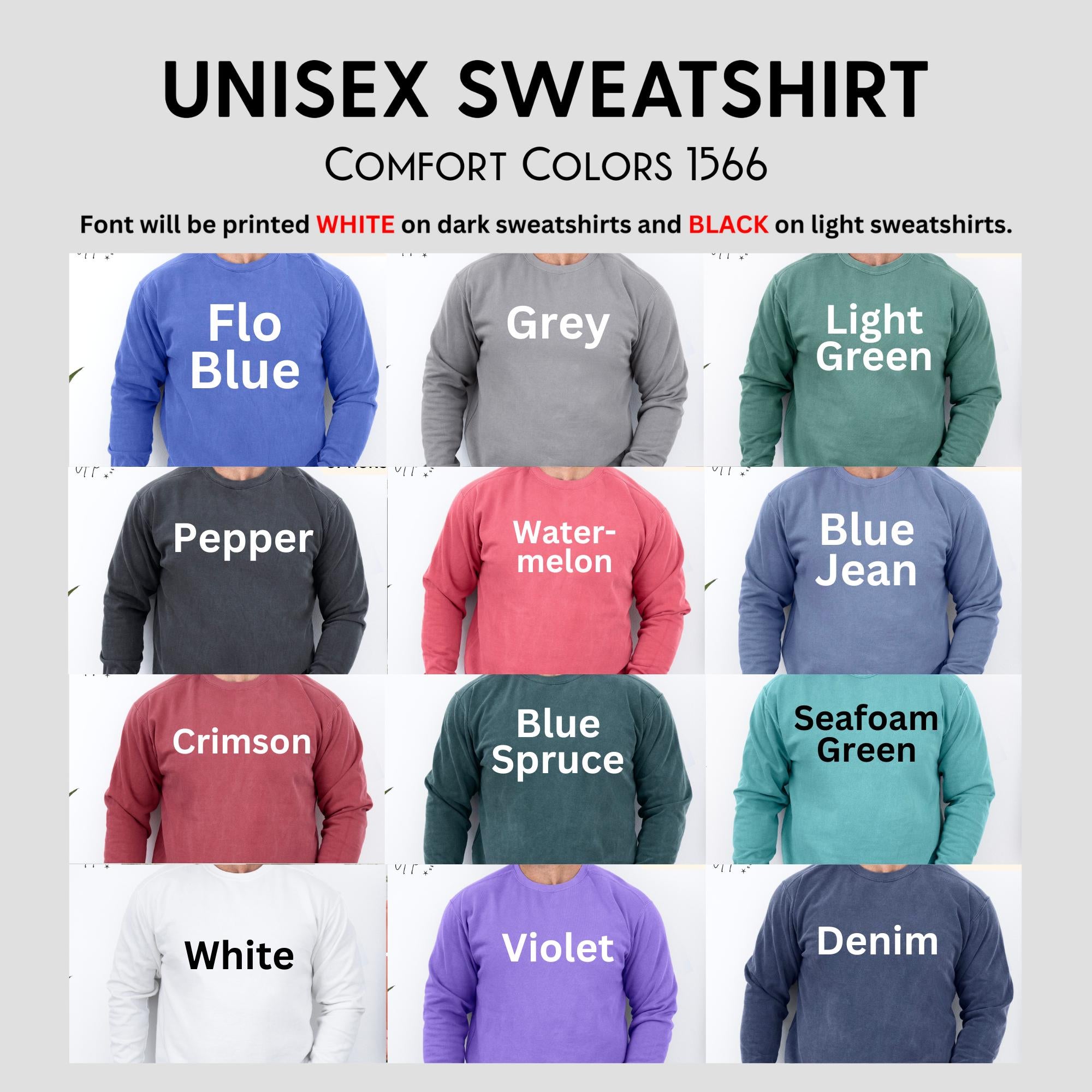 Papa Est Comfort Colors® Sweatshirt, Gifts for Dad Sweater, Promoted To Dad Hoodie, Pregnancy Reveal Father, Gift for Daddy