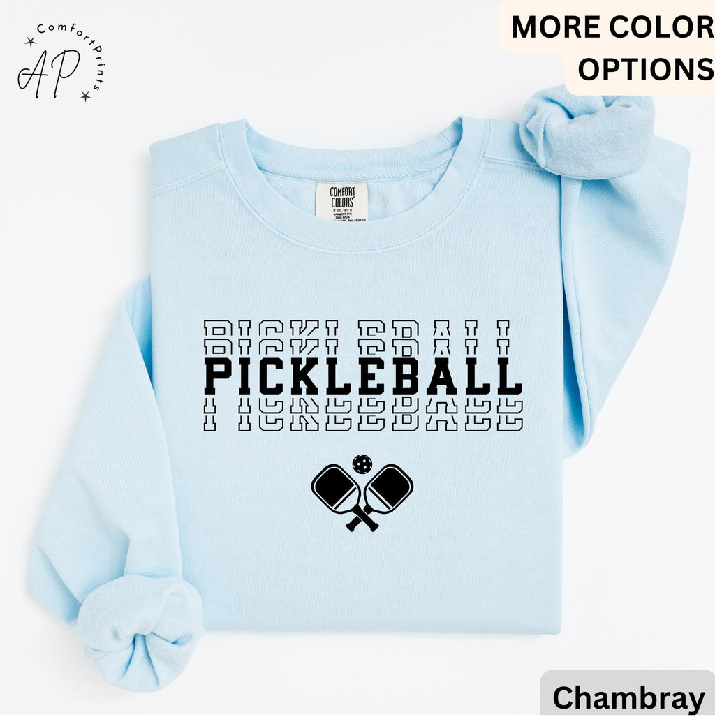 Pickleball Comfort Colors® Sweater, Pickle Baller Sweatshirt, Gift for Pickle Ball
