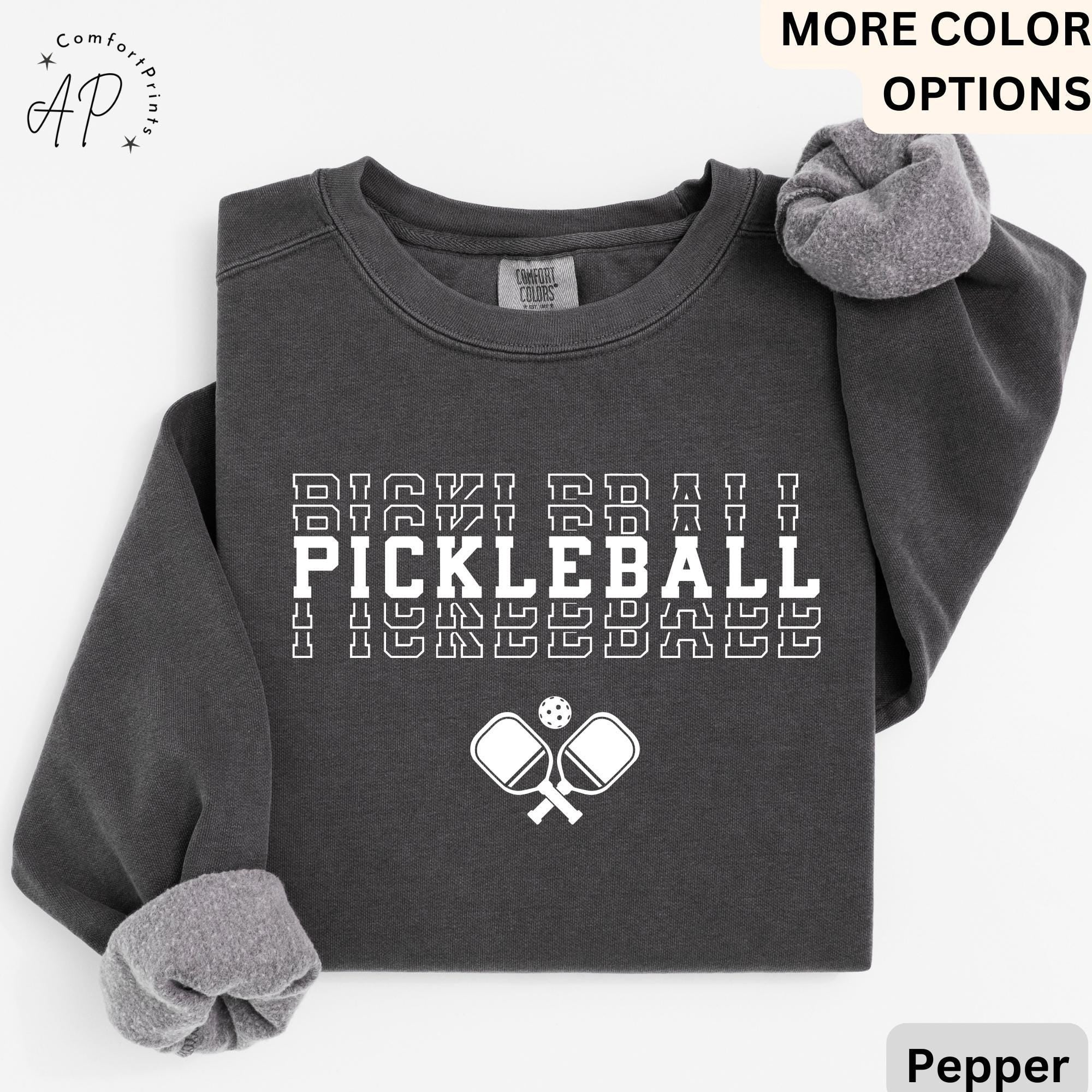 Pickleball Comfort Colors® Sweater, Pickle Baller Sweatshirt, Gift for Pickle Ball
