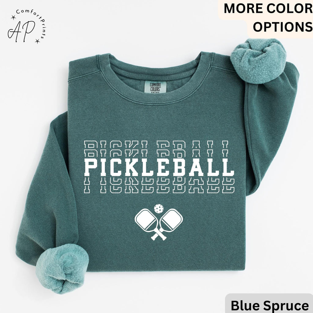 Pickleball Comfort Colors® Sweater, Pickle Baller Sweatshirt, Gift for Pickle Ball
