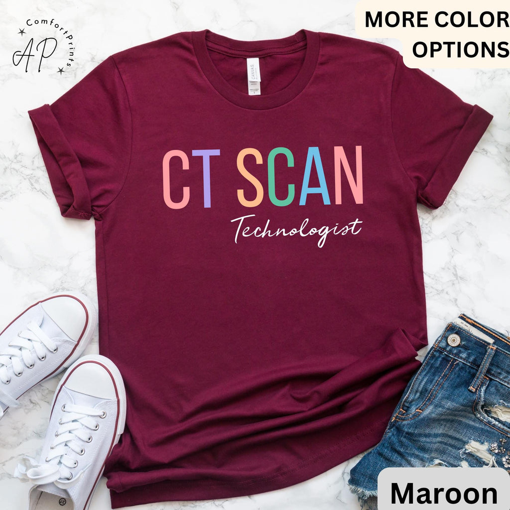 CT Scan Technologist T-Shirt, CT Tech Shirt, Cat Scan Tech Tee, Gift for Computed Tomography