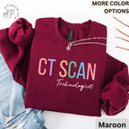 CT Scan Technologist Sweatshirt, CT Tech Sweater, Cat Scan Tech Hoodie, Gift for Computed Tomography