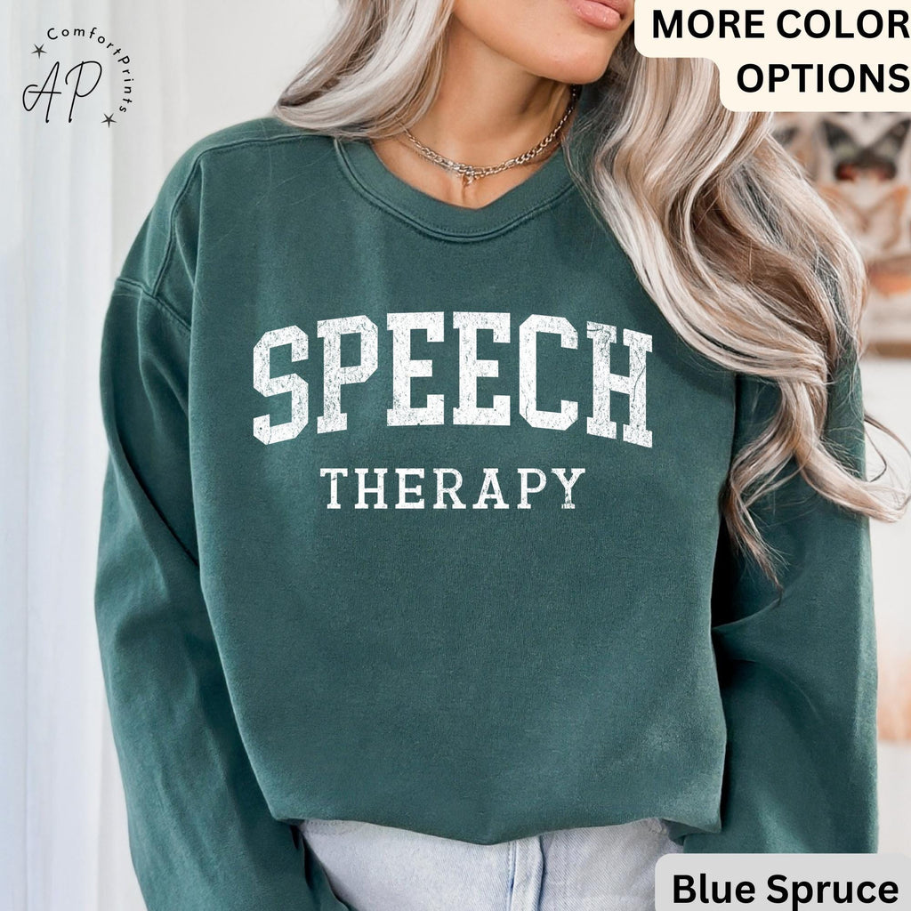 Speech Therapy Comfort Colors® Sweater, Speech Therapist Sweatshirt, Special Education, Gift For Therapist