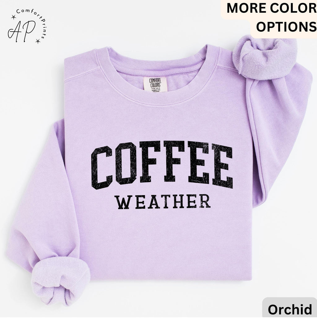 Cold Brew Comfort Colors® Sweatshirt, Coffee Lovers Sweater, Gift for Coffee Addicts, Caffeine Junkies, Daily Coffee Drinkers