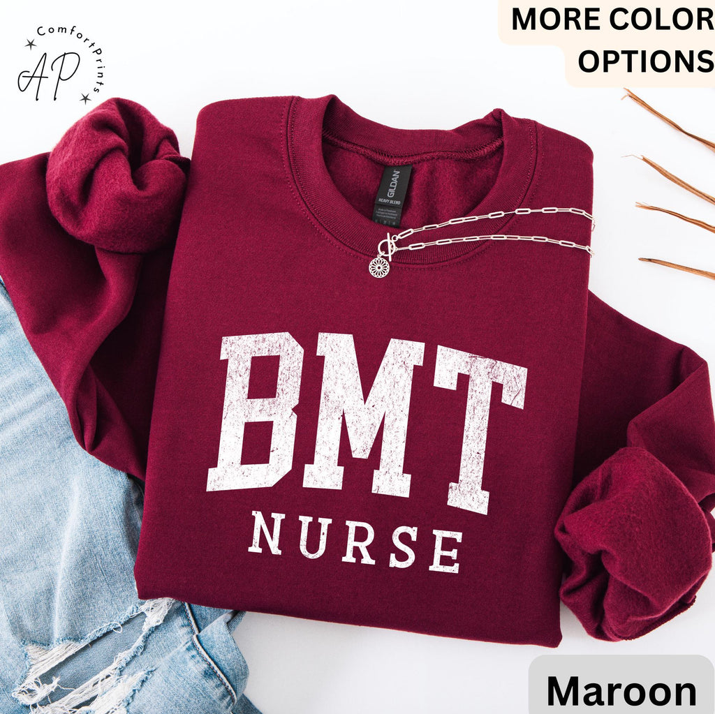 Bone Marrow Transplant Nurse Sweatshirt, BMT Sweater, BMT Specialist Blood Bone Marrow Hoodie, Gift for Oncology Nurse