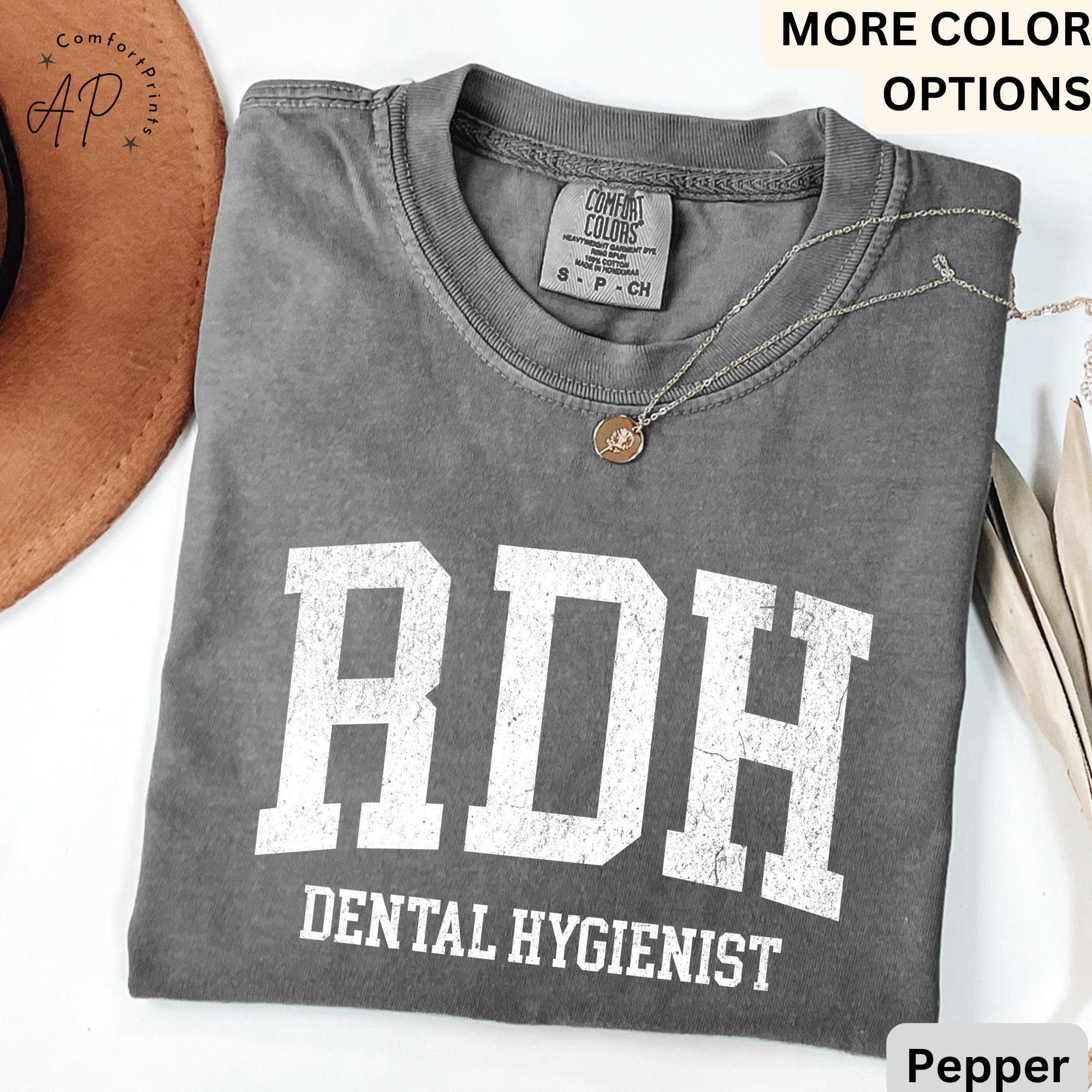 RDH Dental Hygienist Comfort Colors® T-Shirt, Gift for Hygiene Student Graduation Shirt, Dentist Office Staff Tee