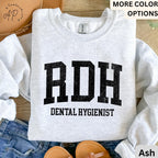 RDH Dental Hygienist Sweatshirt, Gift for Hygiene Student Graduation Sweater, Dentist Office Staff Hoodie