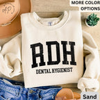 RDH Dental Hygienist Sweatshirt, Gift for Hygiene Student Graduation Sweater, Dentist Office Staff Hoodie