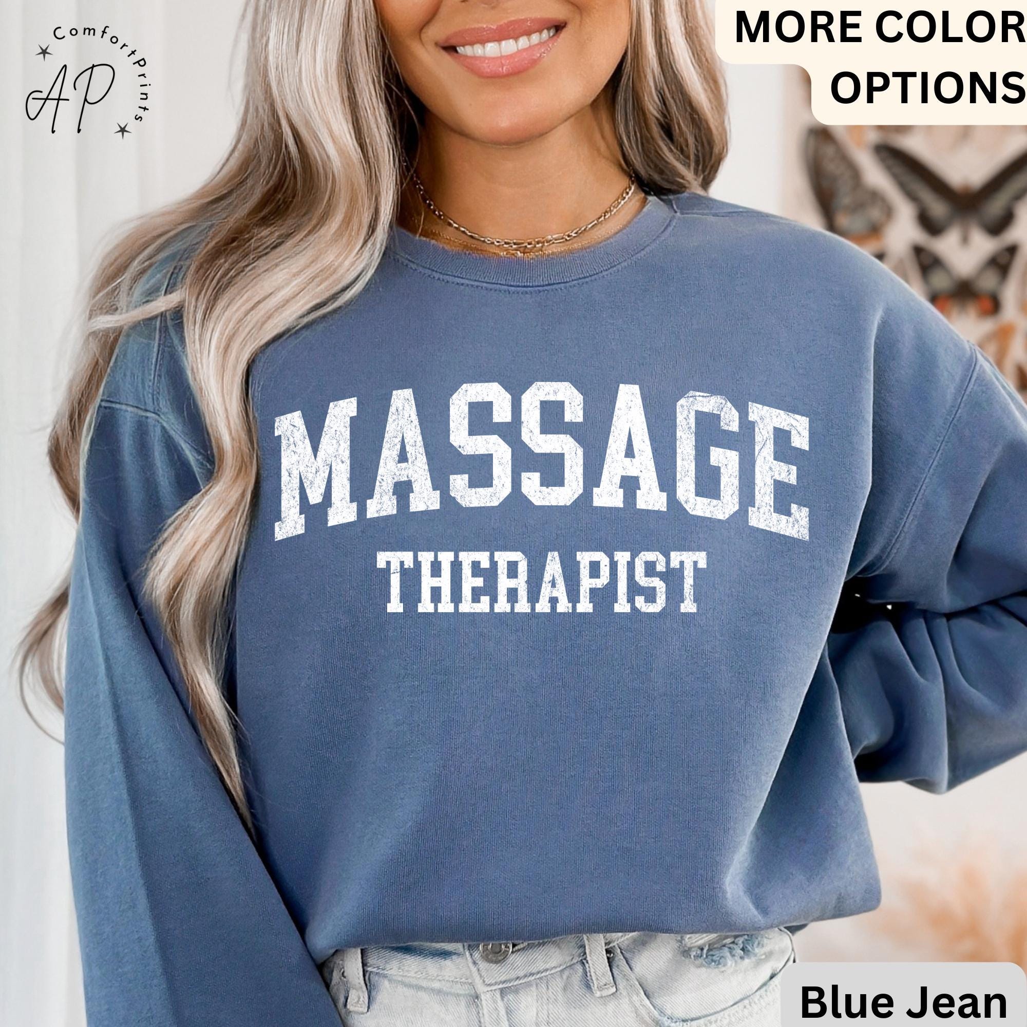 Massage Therapist Comfort Colors® Sweatshirt, Massage Therapy Sweater, Licensed Massage Therapist, LMT Shirt