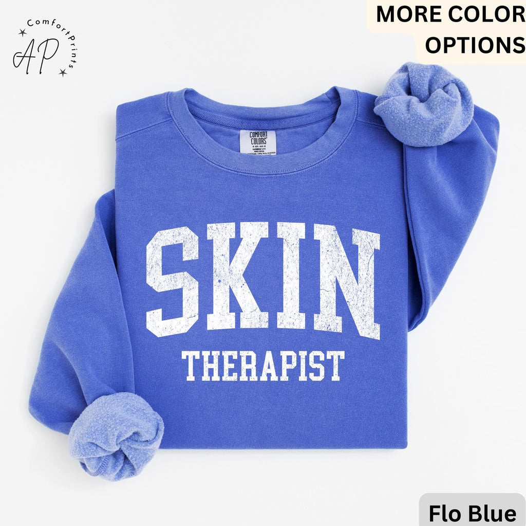 Esthetician Comfort Colors® Sweatshirt, Skin Therapist Sweater, Gifts For Skincare Therapist, Aesthetician Gift