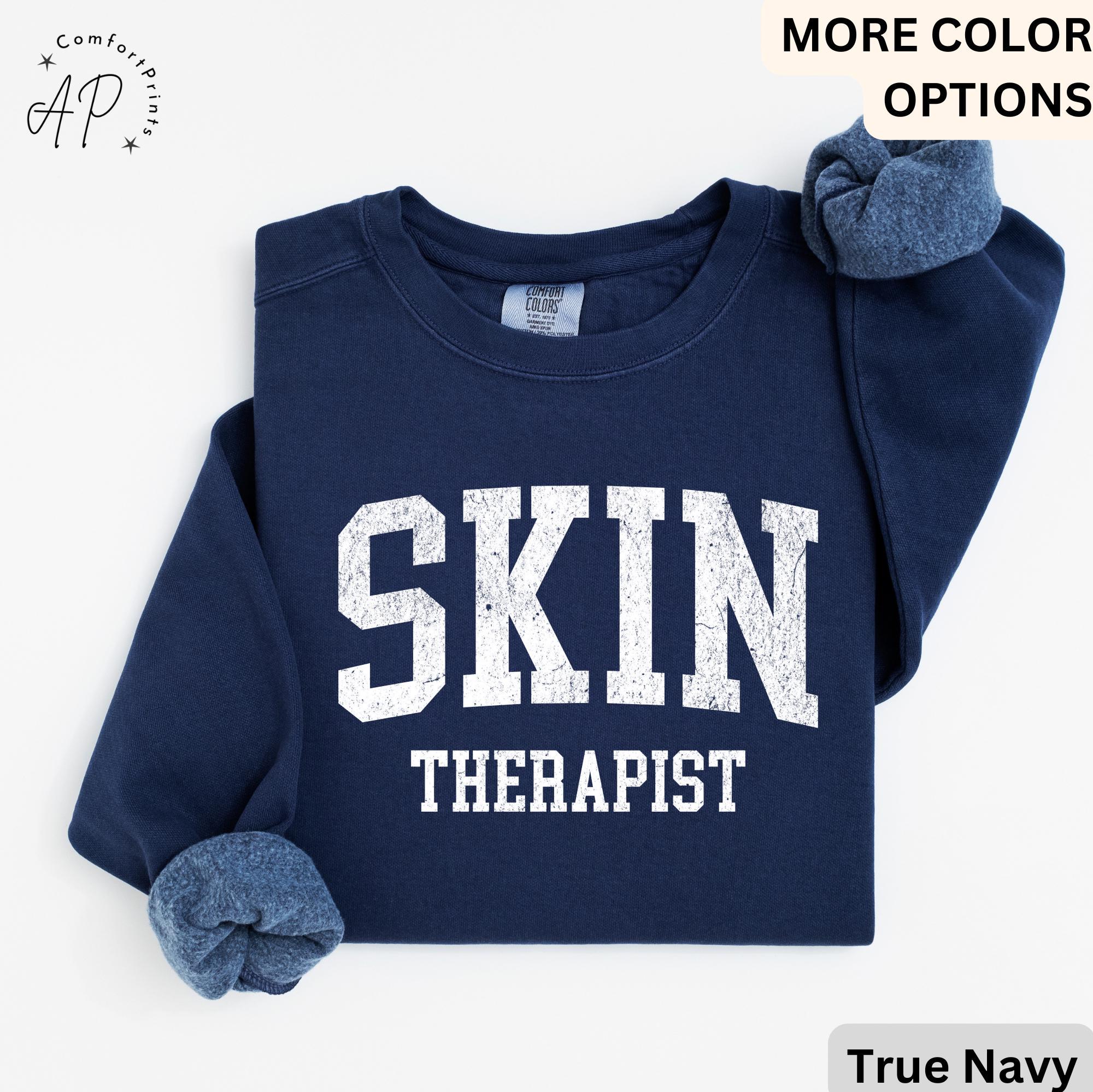 Esthetician Comfort Colors® Sweatshirt, Skin Therapist Sweater, Gifts For Skincare Therapist, Aesthetician Gift