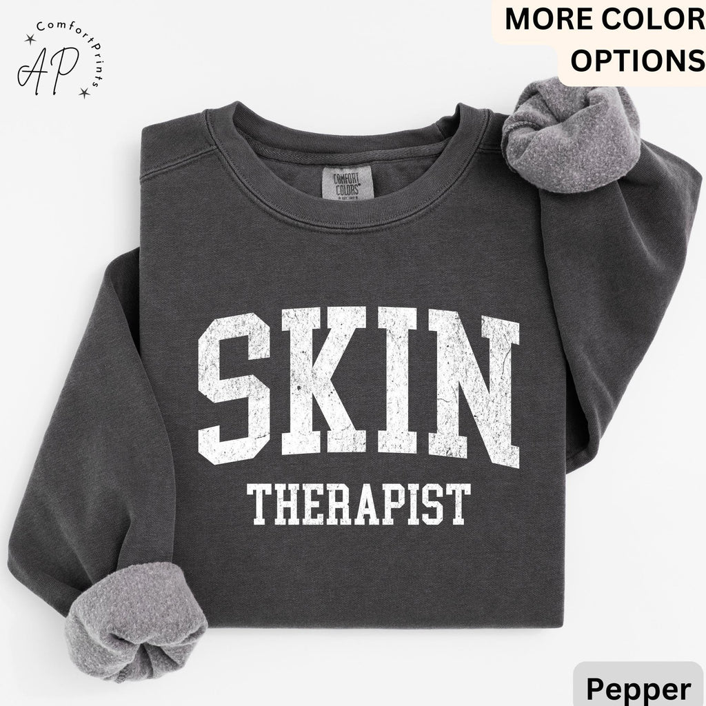 Esthetician Comfort Colors® Sweatshirt, Skin Therapist Sweater, Gifts For Skincare Therapist, Aesthetician Gift