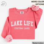 Personalized Lake Life Sweatshirt, Custom Lake House Sweater, Lake Vacation Shirt, Gift for Travel Lover