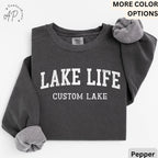 Personalized Lake Life Sweatshirt, Custom Lake House Sweater, Lake Vacation Shirt, Gift for Travel Lover