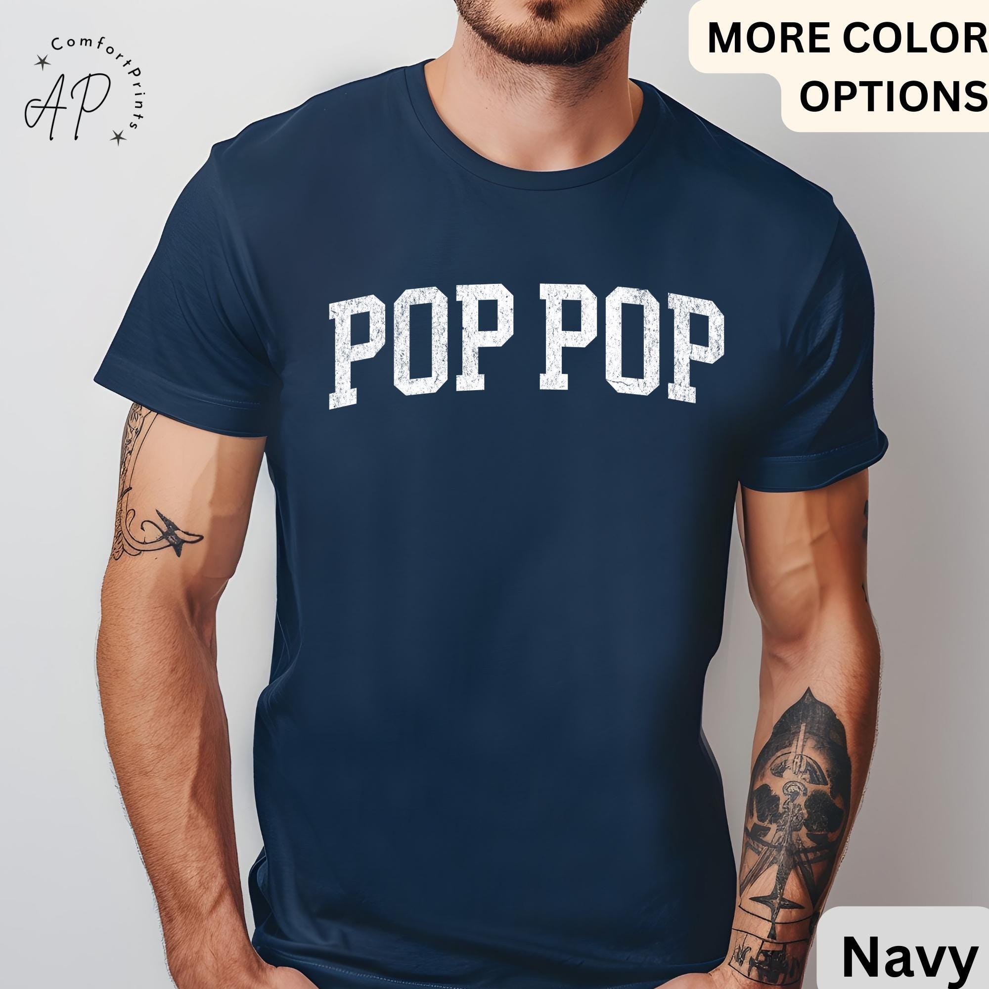 Pop Pop T-Shirt, Promoted to Grandpa Shirt, Gift For Father's Day Tee, New Grandpa Baby Announcement