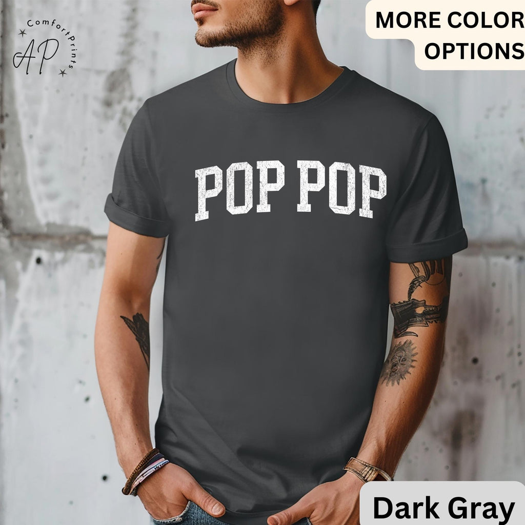 Pop Pop T-Shirt, Promoted to Grandpa Shirt, Gift For Father's Day Tee, New Grandpa Baby Announcement