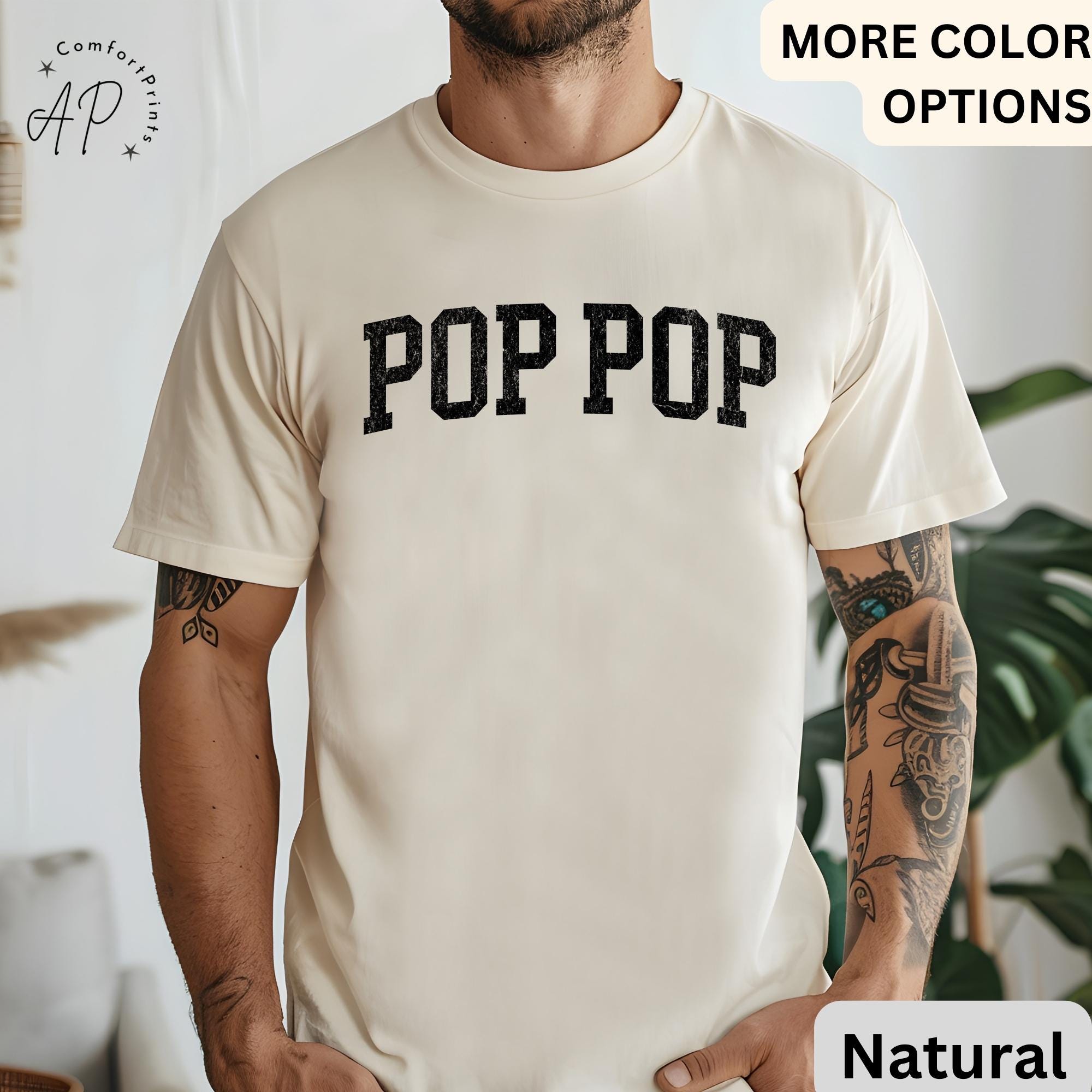 Pop Pop T-Shirt, Promoted to Grandpa Shirt, Gift For Father's Day Tee, New Grandpa Baby Announcement