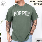 Pop Pop Comfort Colors® T-Shirt, Promoted to Grandpa Shirt, Gift For Father's Day Tee, New Grandpa Baby Announcement