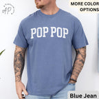 Pop Pop Comfort Colors® T-Shirt, Promoted to Grandpa Shirt, Gift For Father's Day Tee, New Grandpa Baby Announcement