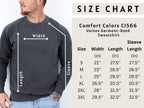 Papa Est Comfort Colors® Sweatshirt, Gifts for Dad Sweater, Promoted To Dad Hoodie, Pregnancy Reveal Father, Gift for Daddy