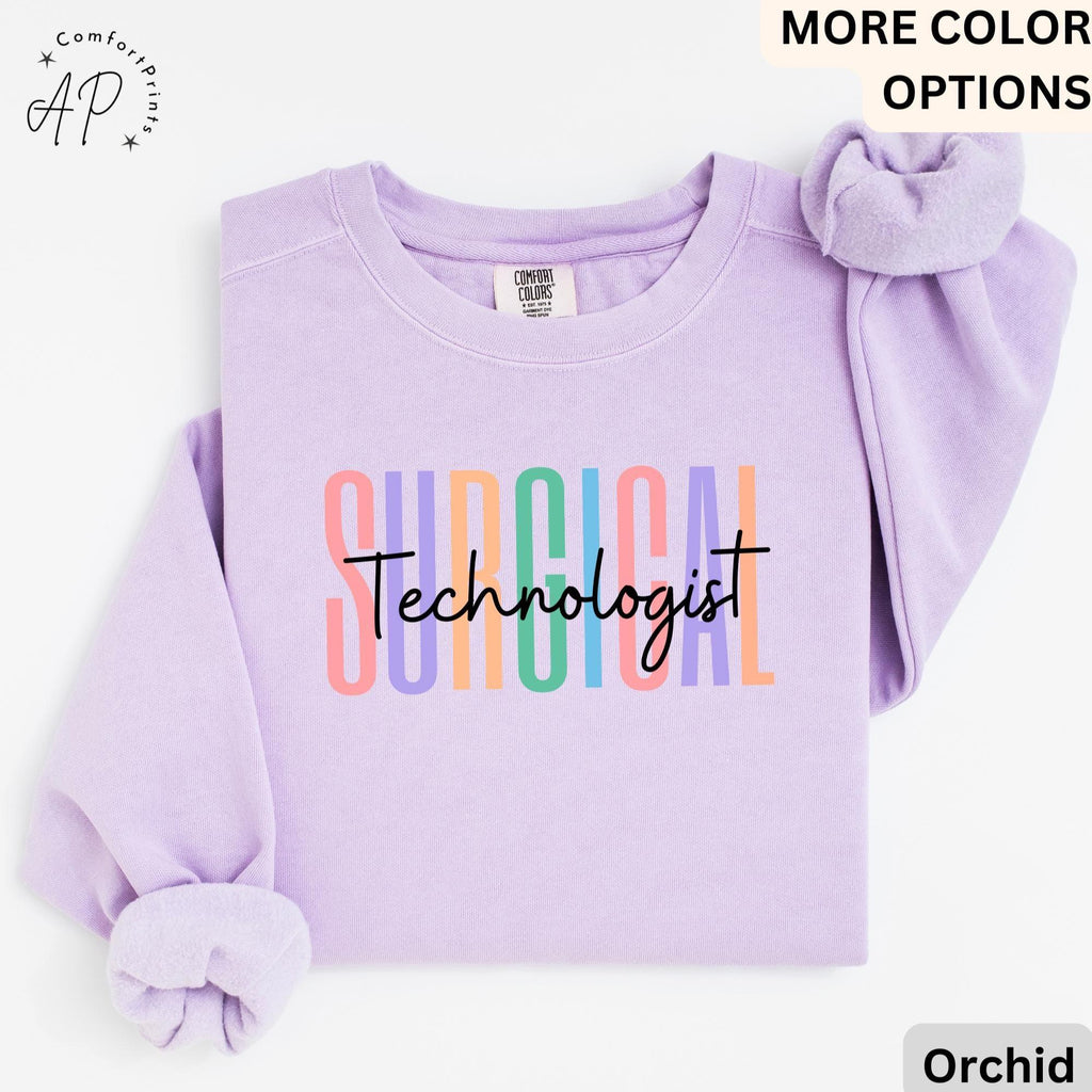 Surgical Technologist Comfort Colors® Sweater, Surgical Tech Sweatshirt, Gift for Surgical Tech Grad, Scrub Tech