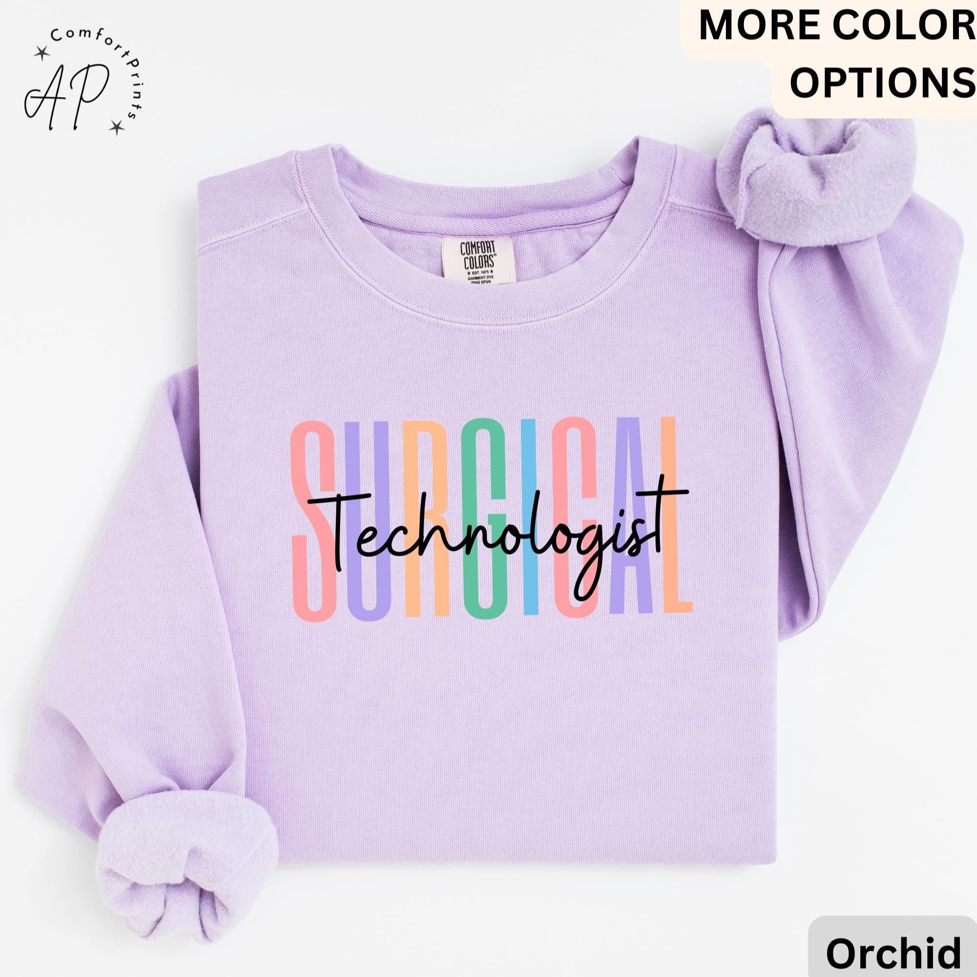Surgical Technologist Comfort Colors® Sweater, Surgical Tech Sweatshirt, Gift for Surgical Tech Grad, Scrub Tech