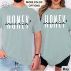 Honeymoon Mr and Mrs Comfort Colors® Shirts, Custom Couples Honeymoon Vacation T-Shirt, Just Married Couple Tee, His and Hers