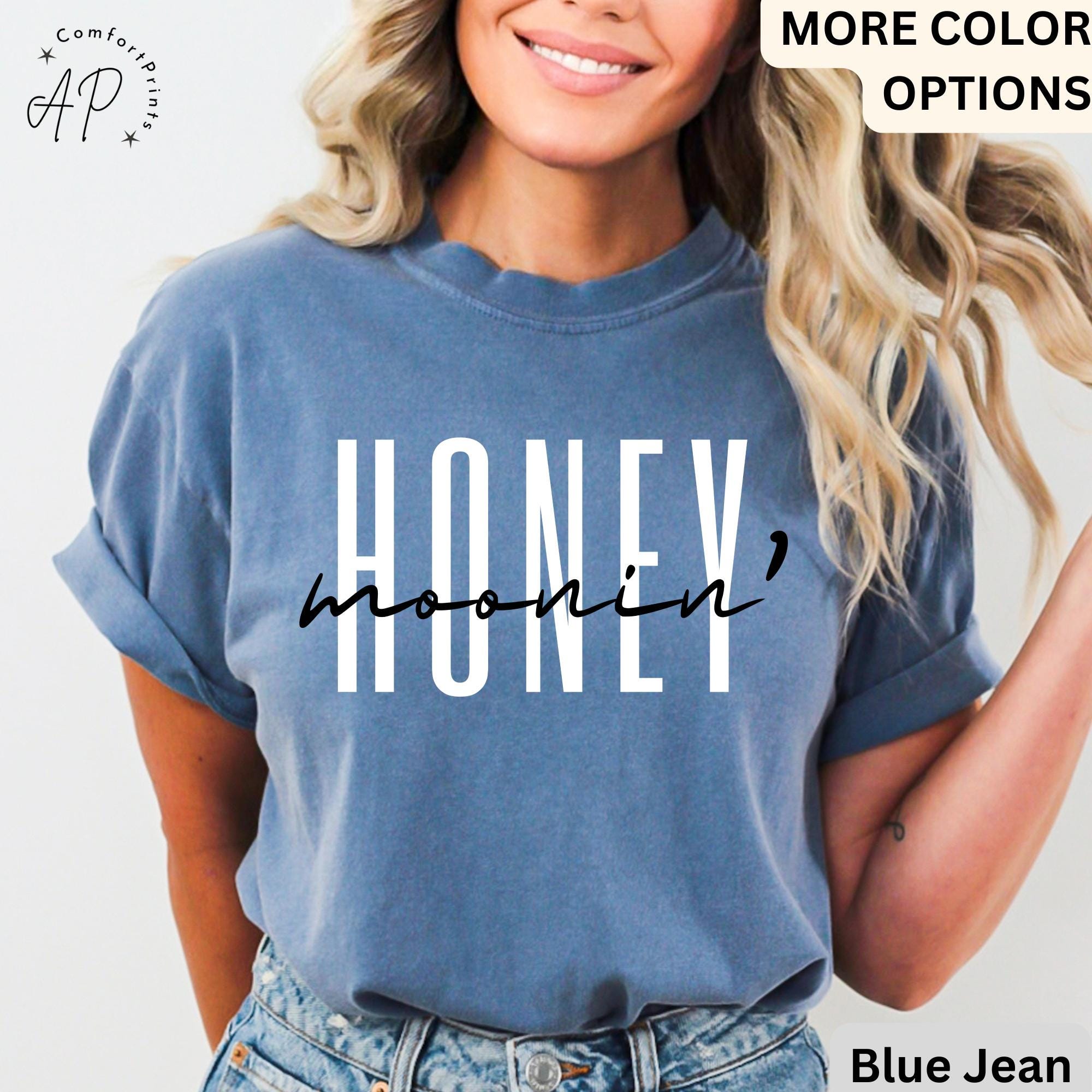 Honeymoon Mr and Mrs Comfort Colors® Shirts, Custom Couples Honeymoon Vacation T-Shirt, Just Married Couple Tee, His and Hers