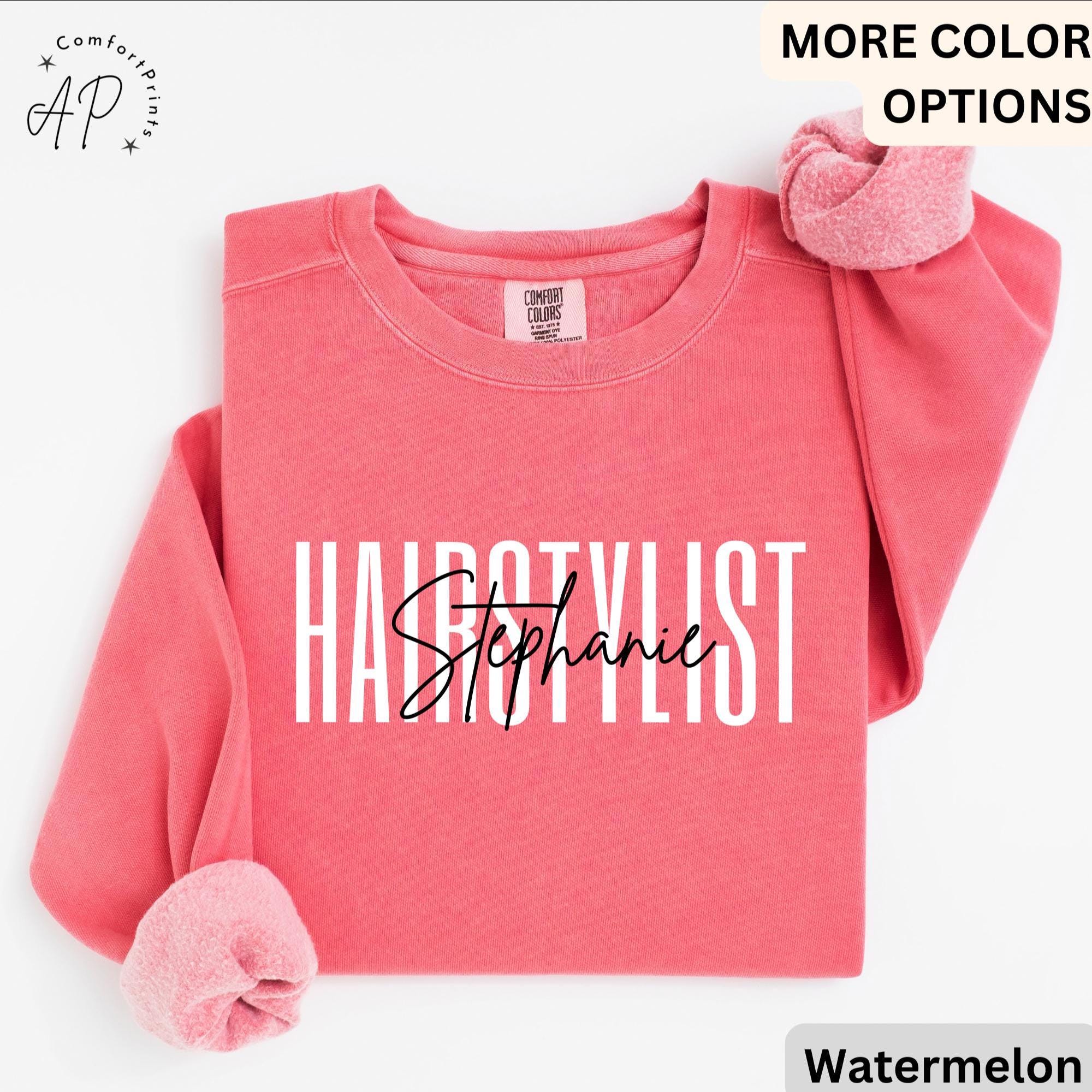 Hair Stylist Comfort Colors® Sweatshirt, Hair Dresser Sweater, Cosmetologist, Gift for Hair Salon Specialist, Cosmetology