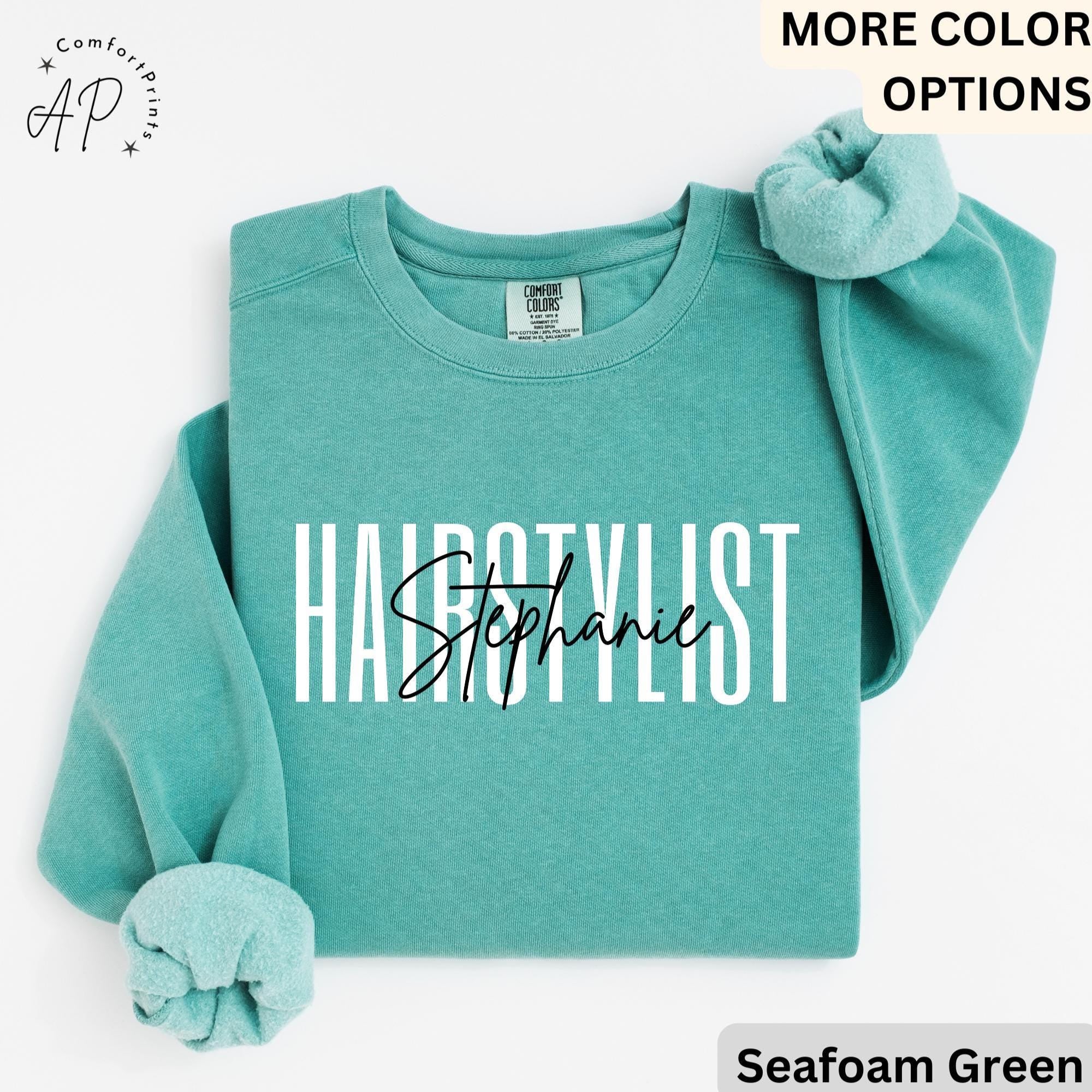Hair Stylist Comfort Colors® Sweatshirt, Hair Dresser Sweater, Cosmetologist, Gift for Hair Salon Specialist, Cosmetology