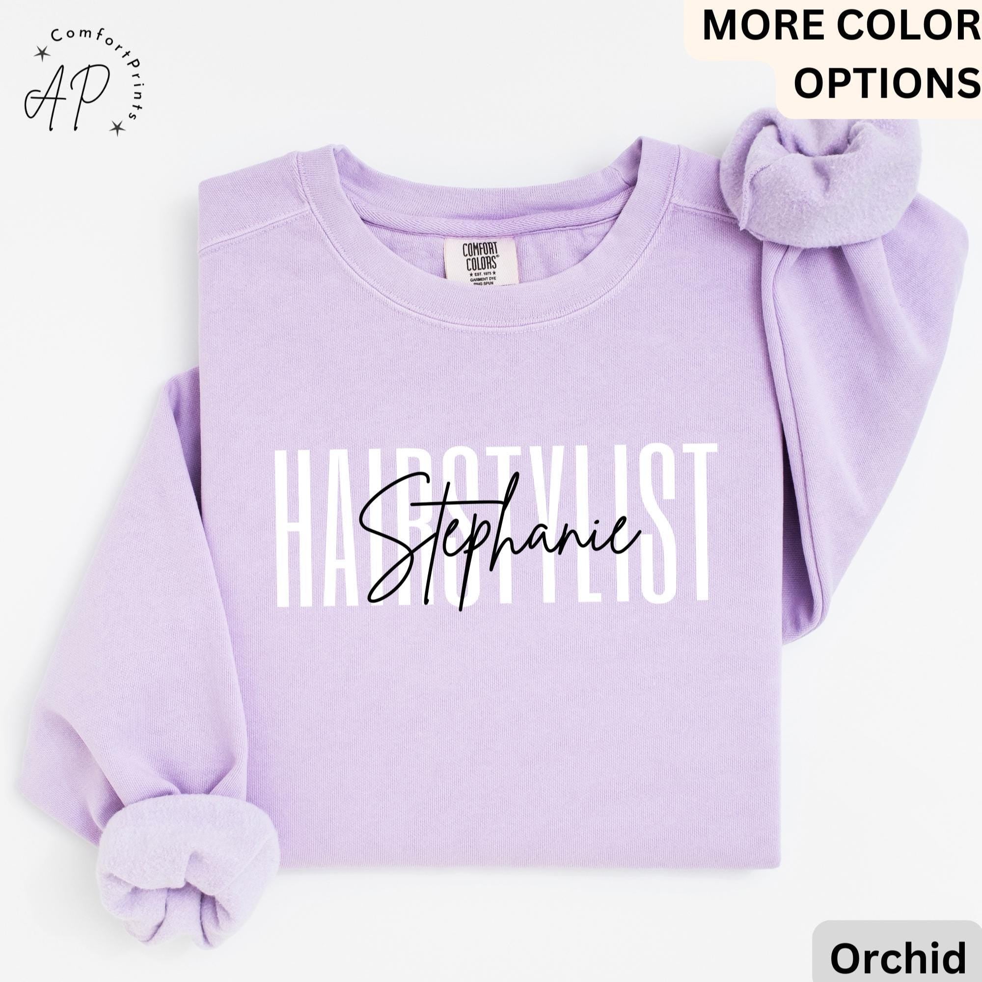 Hair Stylist Comfort Colors® Sweatshirt, Hair Dresser Sweater, Cosmetologist, Gift for Hair Salon Specialist, Cosmetology