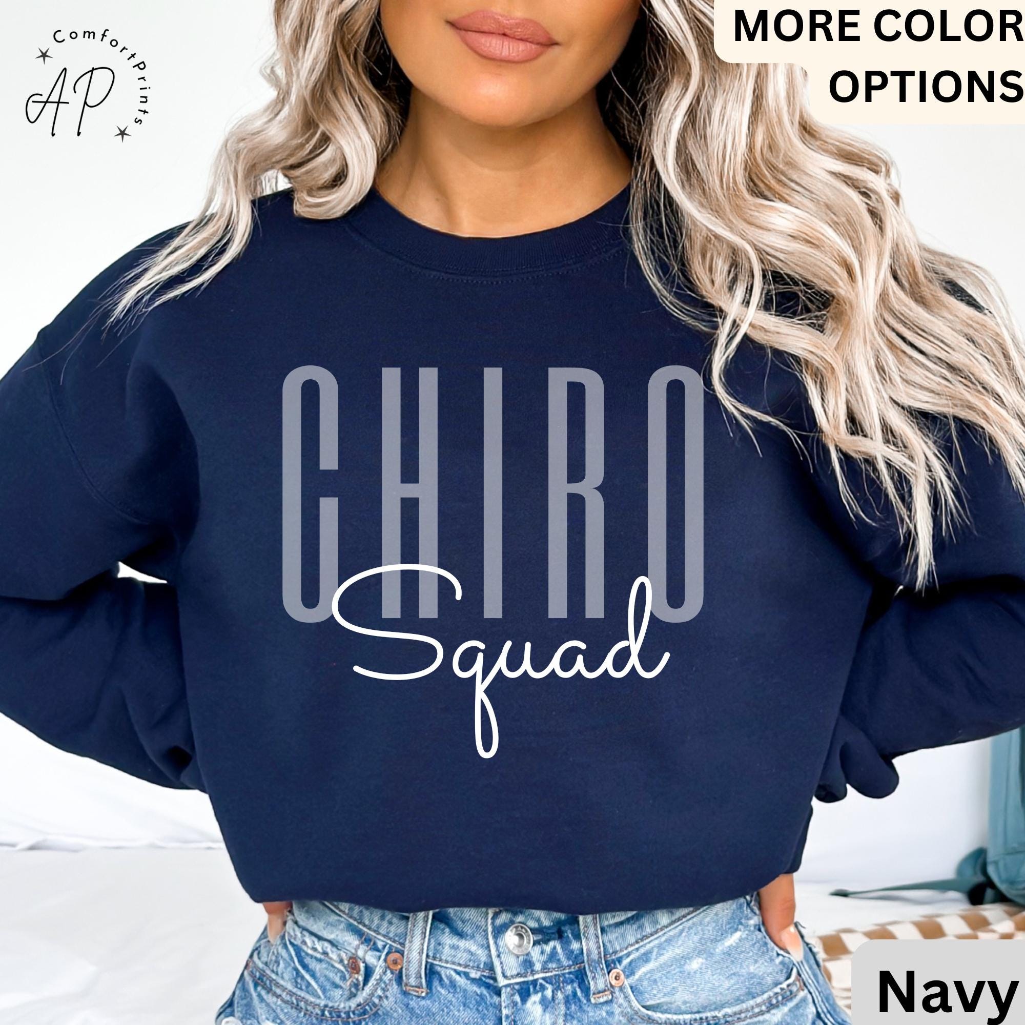 Chiro Squad Sweatshirt, Chiropractor Sweater, Chiropractor Assistant T-Shirt, Chiropractor Office Tee, Chiropractic Shirt, Chiropractor Mom