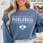 Pickleball Comfort Colors® Sweater, Pickle Baller Sweatshirt, Gift for Pickle Ball