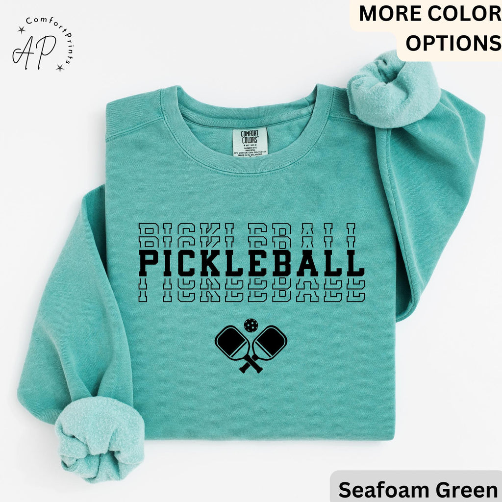 Pickleball Comfort Colors® Sweater, Pickle Baller Sweatshirt, Gift for Pickle Ball