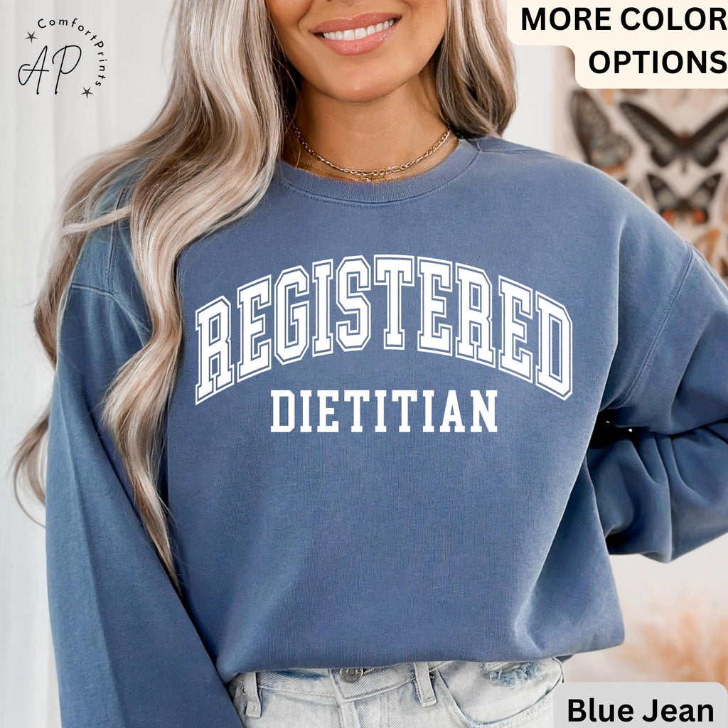 Registered Dietitian Comfort Colors® Sweatshirt, Dietitian Nutritionist Sweater, RD Sweater, Nutrition Graduation Gift for Dietitian
