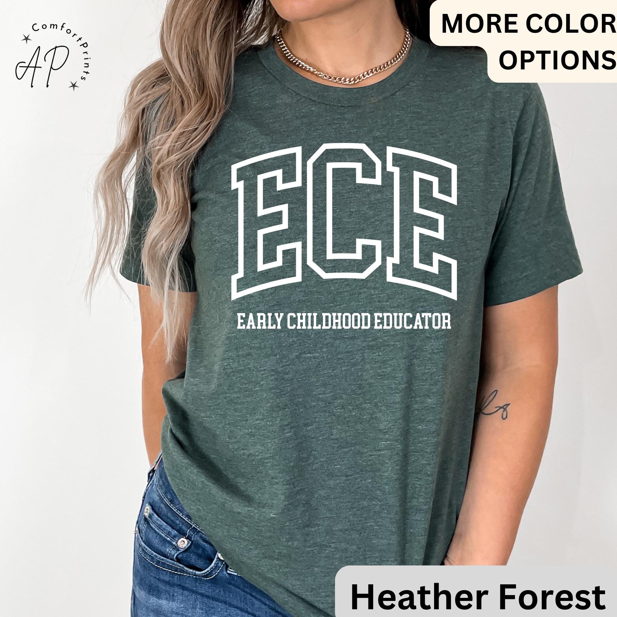 Early Childhood Educator Shirt, ECE T-Shirt, Gift for Daycare Teacher, Daycare Babysitter Tee