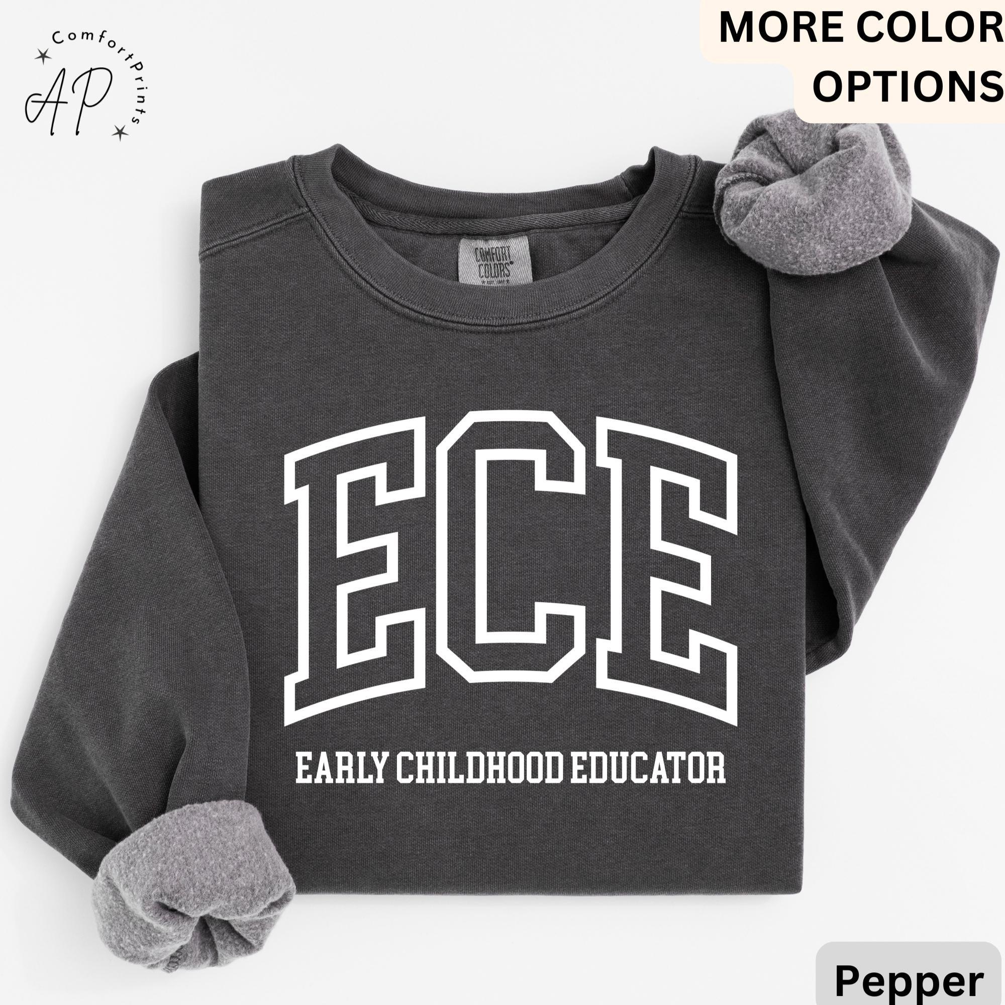 Early Childhood Educator Comfort Colors® Sweater, ECE Sweatshirt, Gift for Daycare Teacher, Daycare Babysitter